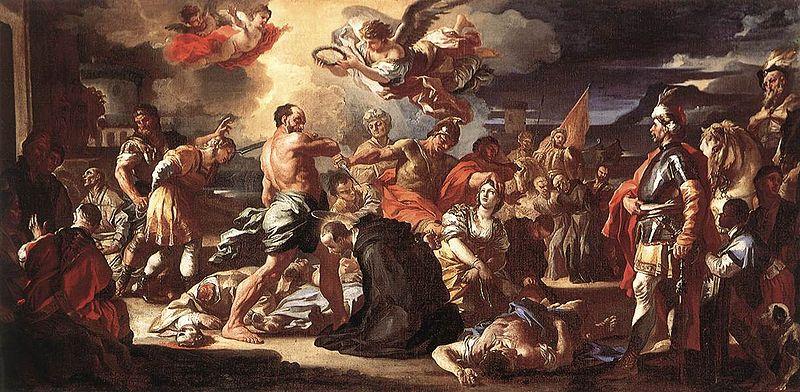 Francesco Solimena The Martyrdom of Sts Placidus and Flavia oil painting image